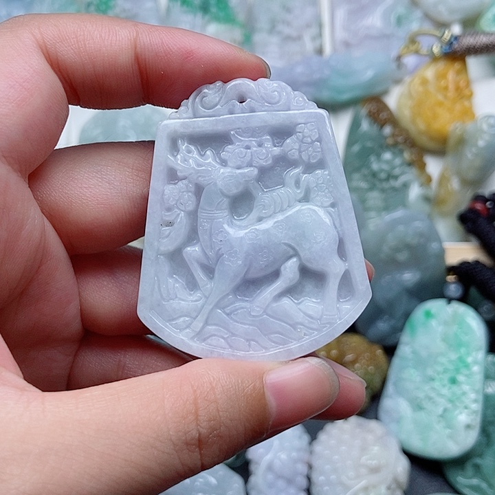 翡翠未镶嵌吊坠(不含链)翡翠