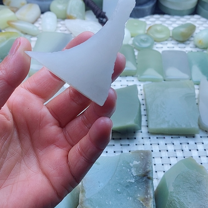 和田玉和田玉青海料未镶嵌