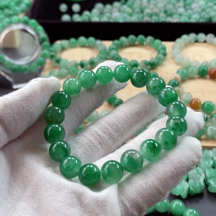 石英质玉手串未镶嵌蓝*衣