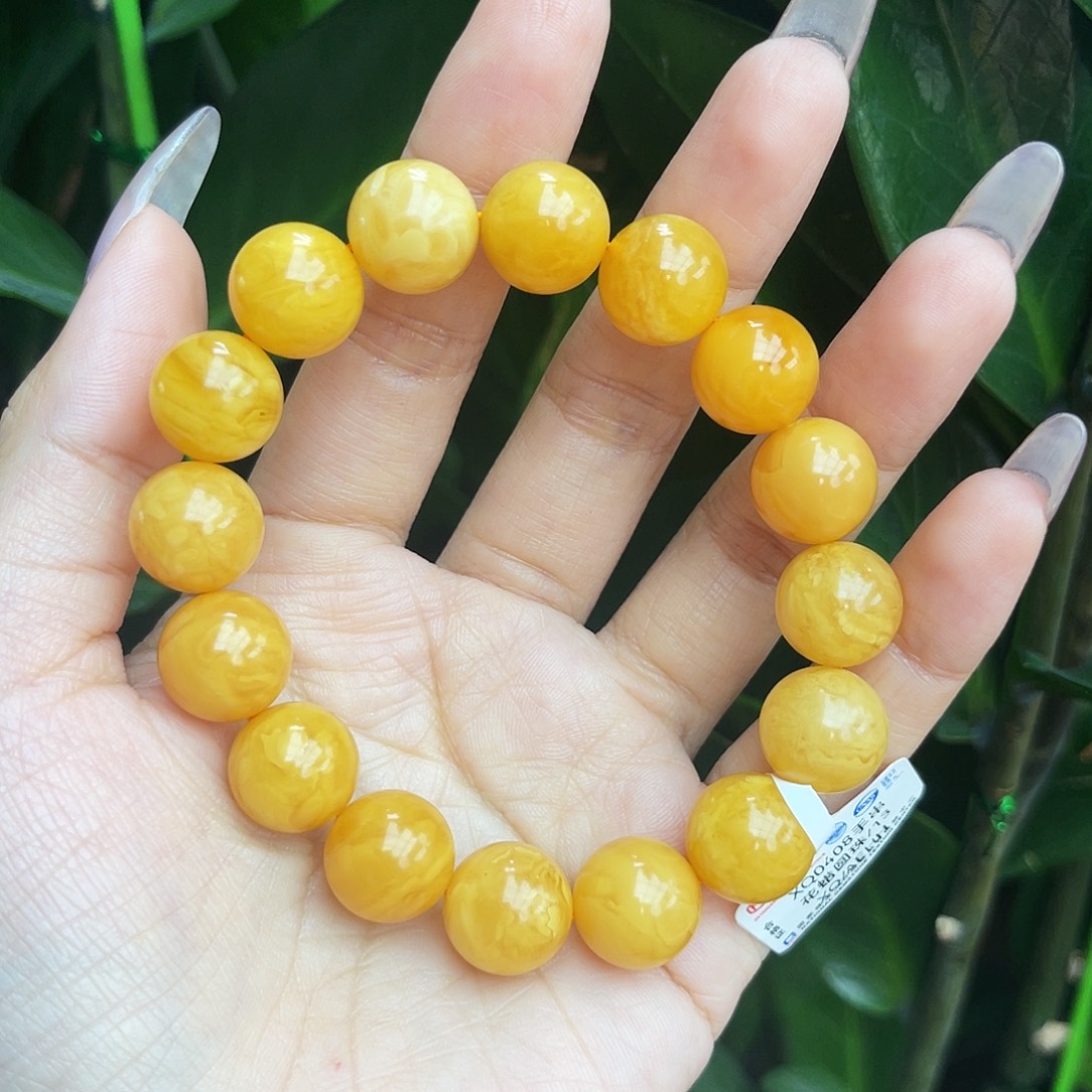 未镶嵌琥珀手链13m花蜡