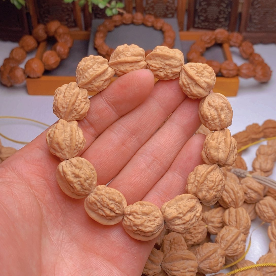 桃核手串阳蛤蟆头尺寸18