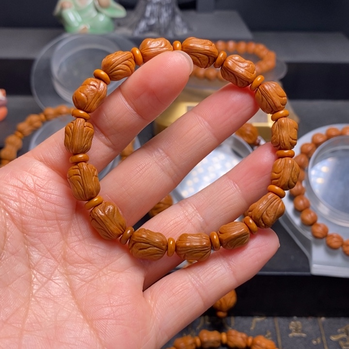 手串桃核迷你小花生手串9