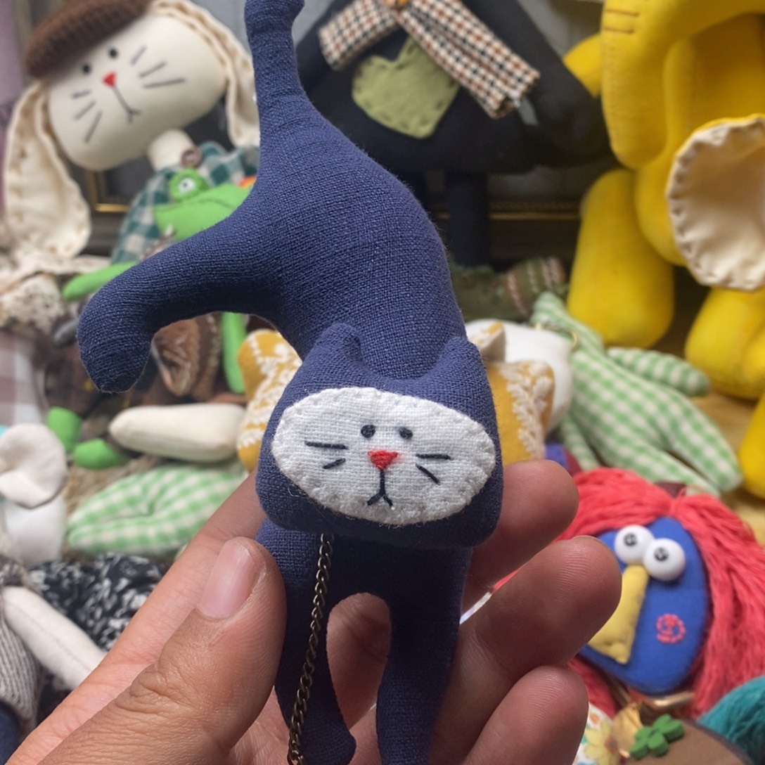 莱赛尔纤维小猫挂件的