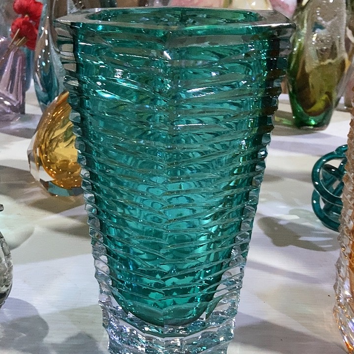 无铅玻璃琉璃花瓶高32口12