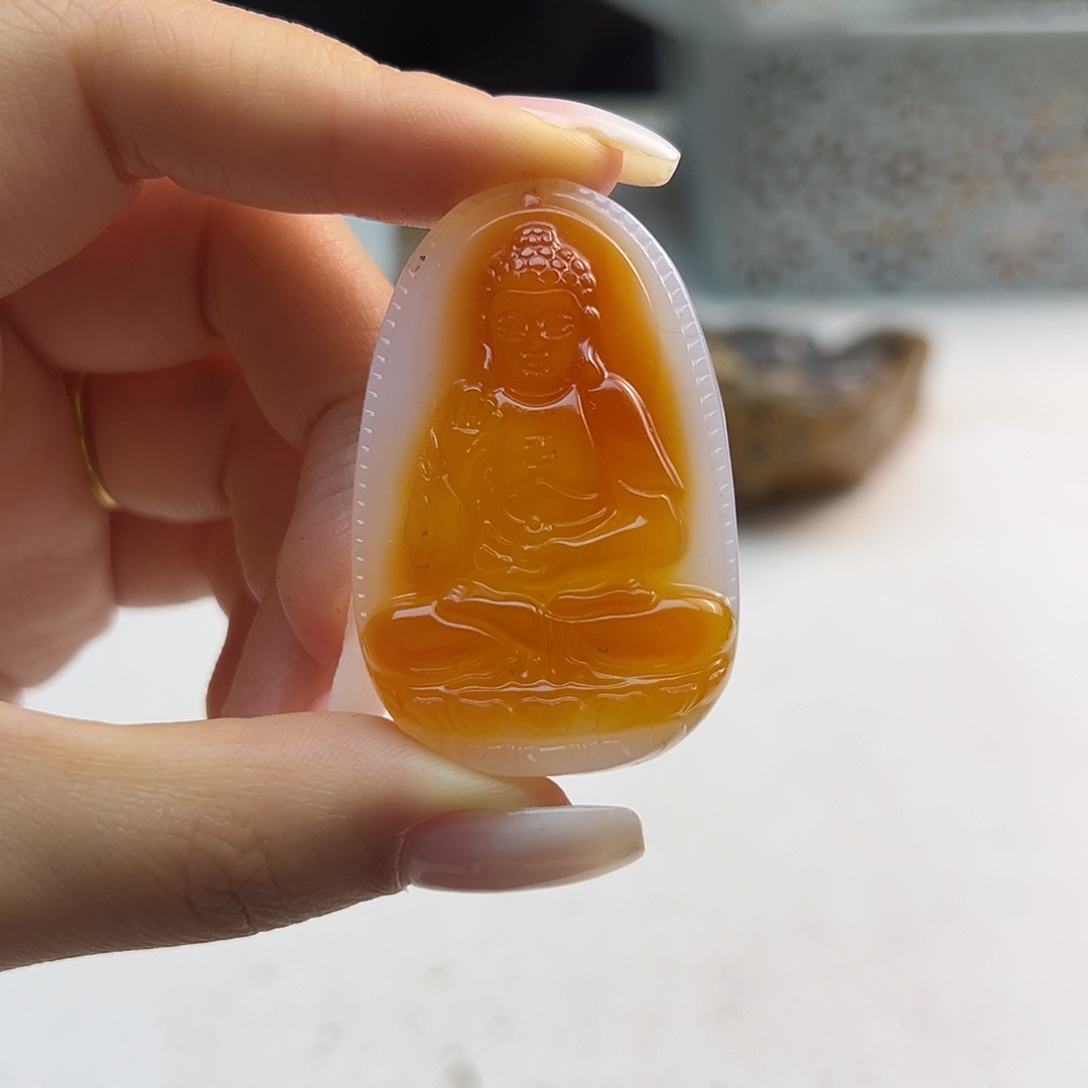 玛瑙/玉髓未镶嵌吊坠(不含链)