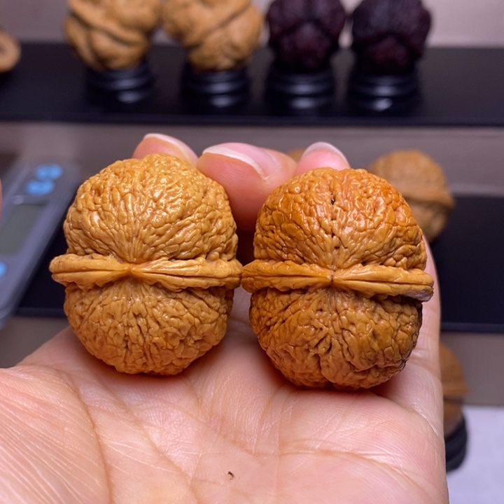 文玩核桃把件脑纹青蛙32