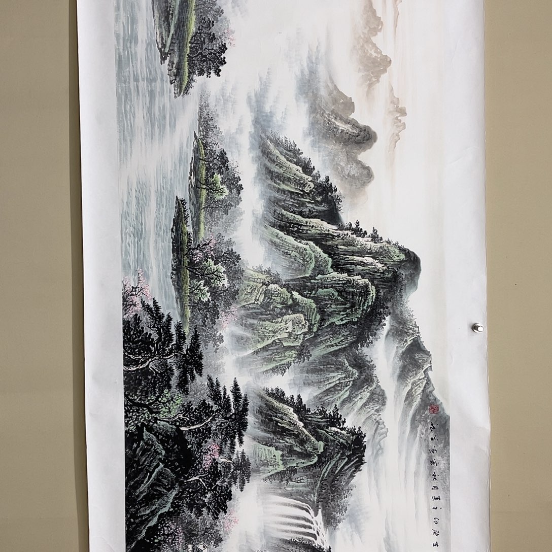 国画周秋宏180/70青绿山水