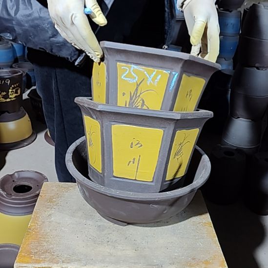 宜兴紫砂花盆清清楚了吗