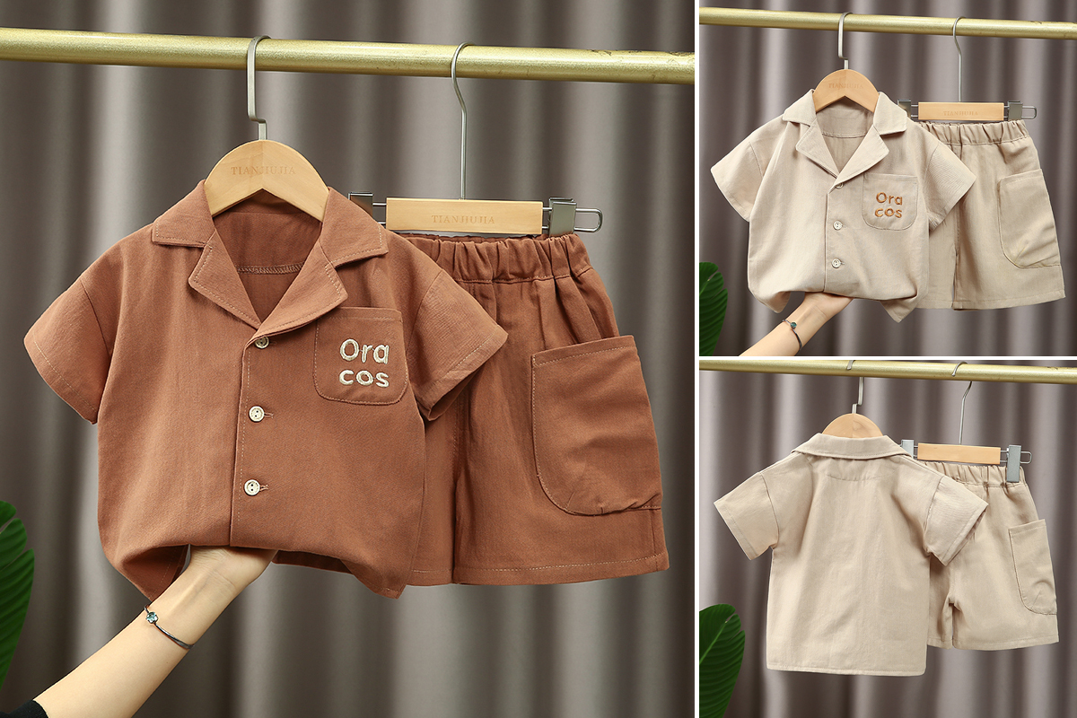 YLJC时髦套装儿童夏套装2025新款洋气宝宝衣服中小童夏季套装