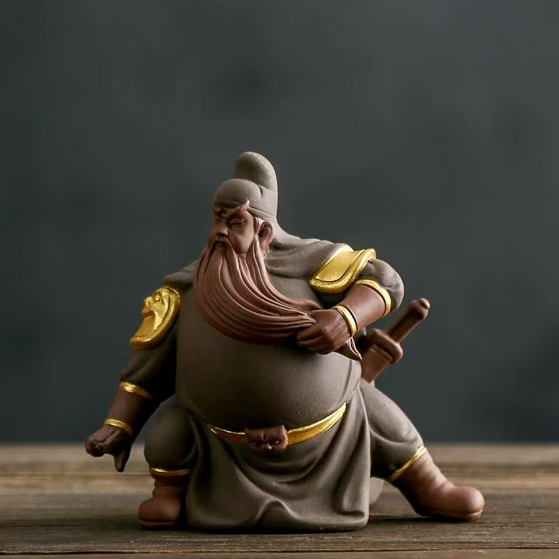 关公义释曹操紫砂茶宠A107