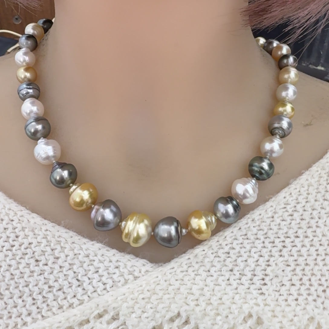 未镶嵌颈饰海水珍珠