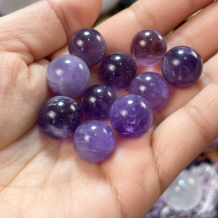 水晶紫水晶10颗福利款未镶嵌