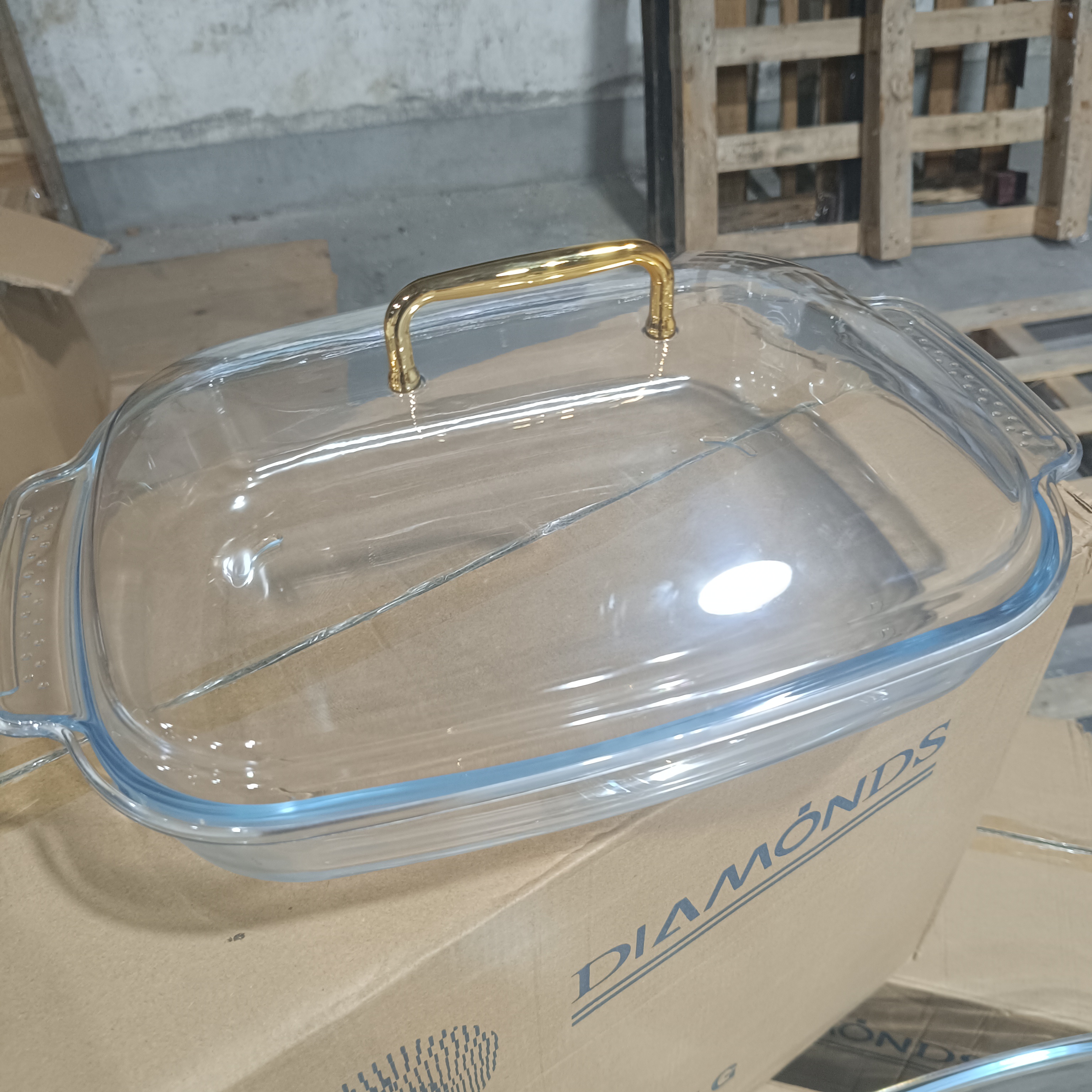 3.8L高硼硅烤盘/玻璃工厂