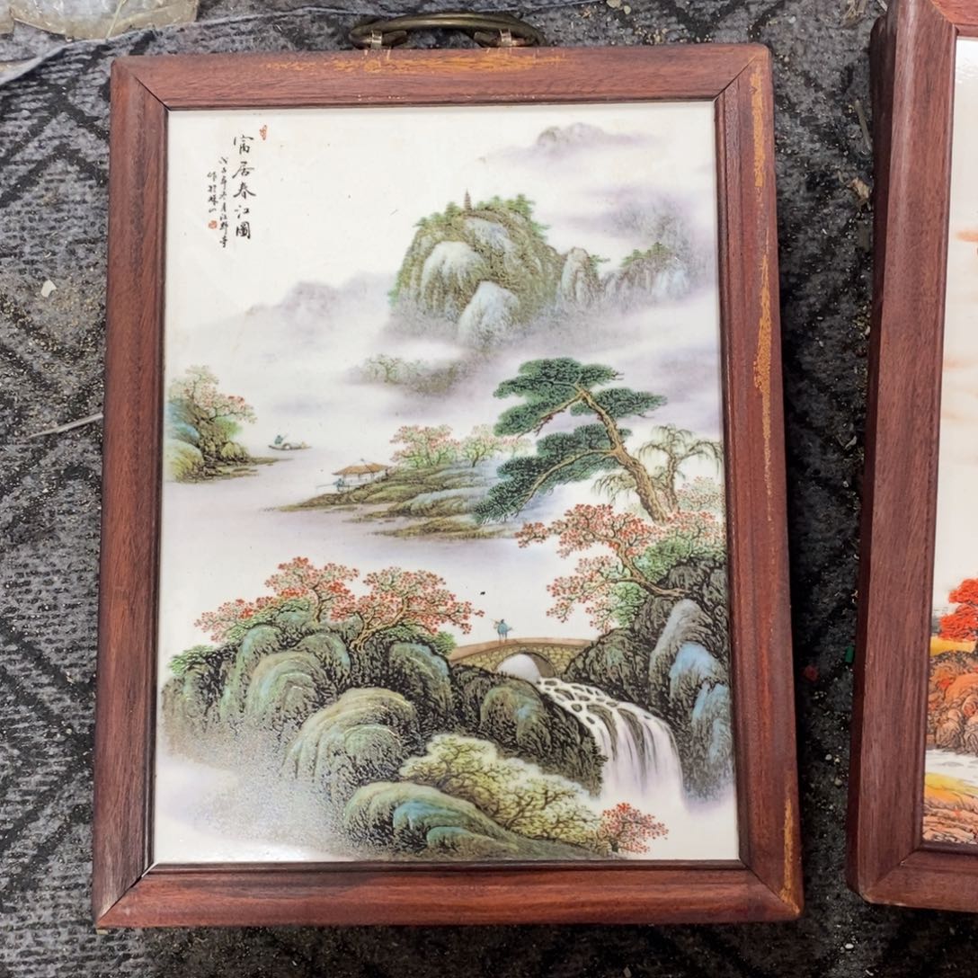 瓷37*28 景德镇瓷板画柴窑烧制