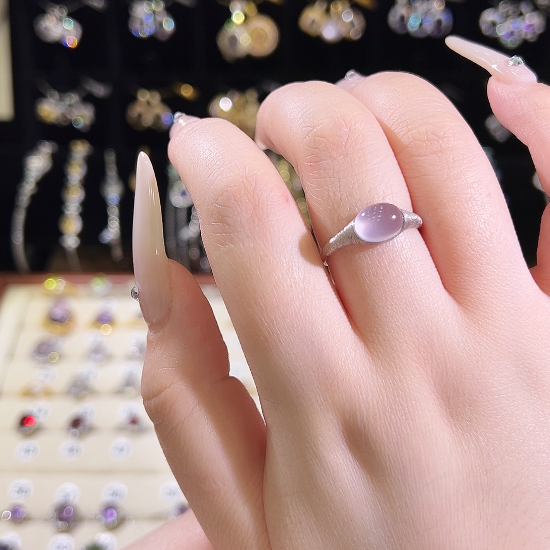 K****戒指萤石银S925镶嵌