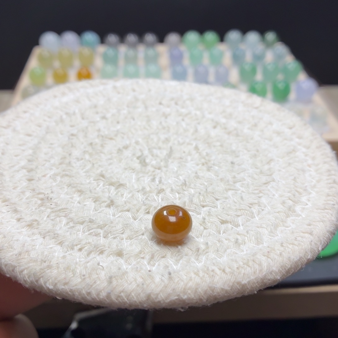 ****者翡翠未镶嵌手链鼓珠