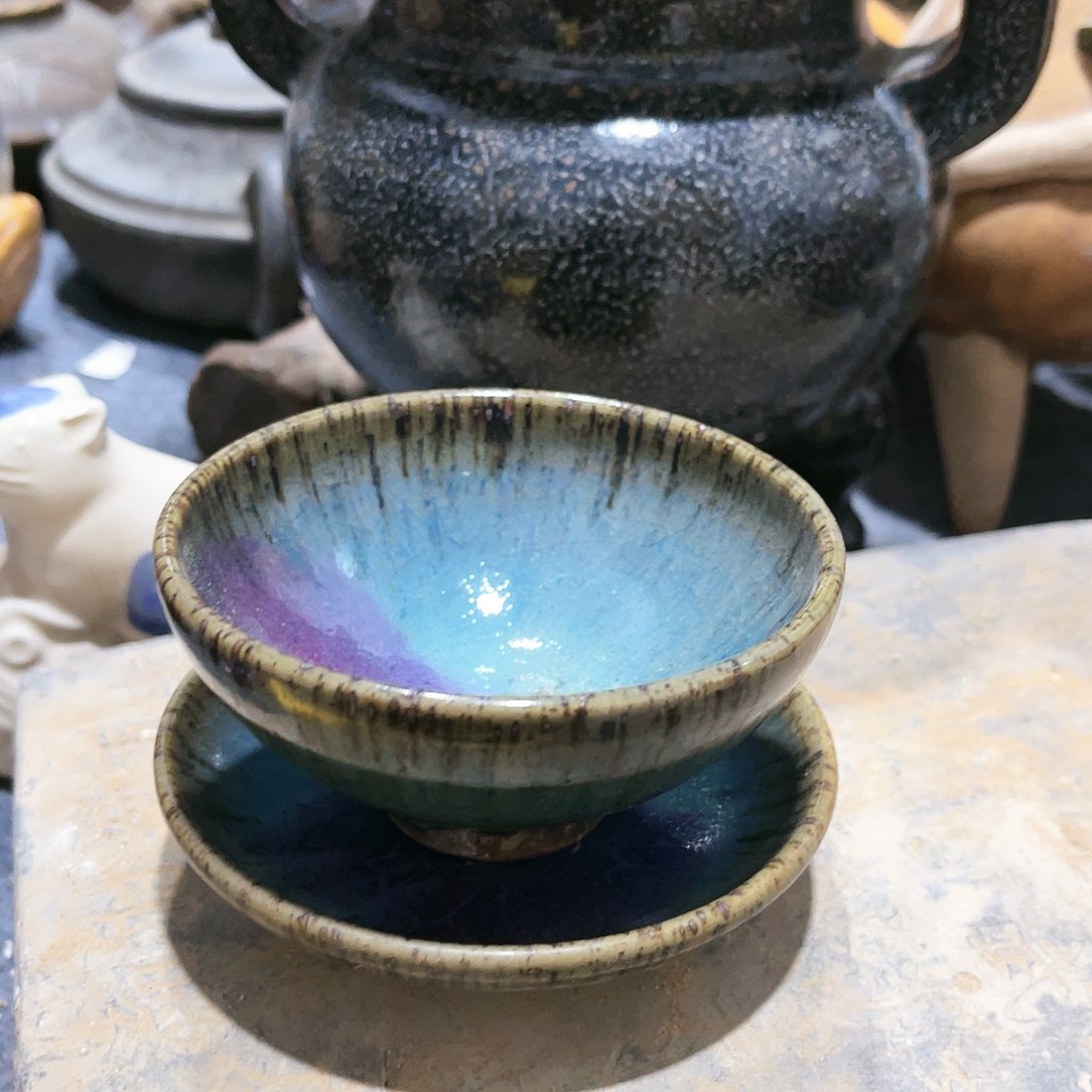 瓦当摆件摆件茶桌茶台陶瓷