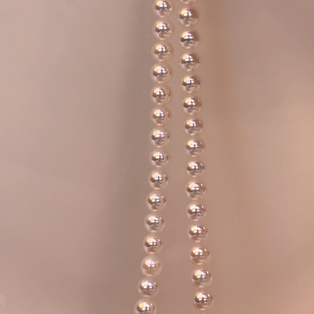 淡水珍珠颈饰18K金镶嵌