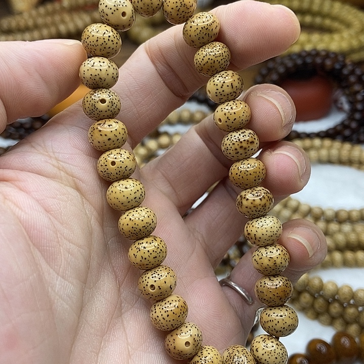 星月菩提手串天然陈子虎皮8-10手持