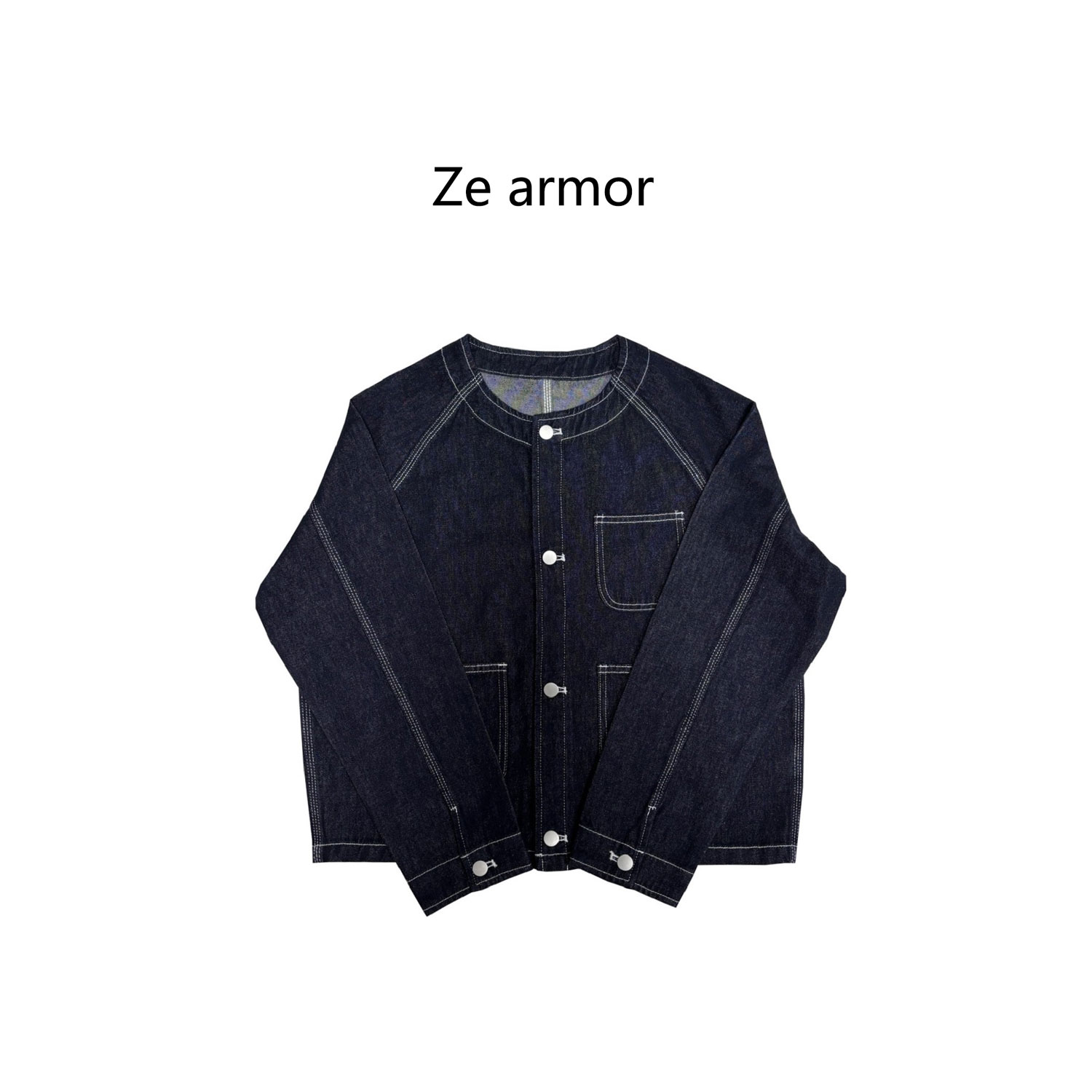 【自成焦点】2025秋新||意大利工艺优雅气质高级无领廓形短款外套