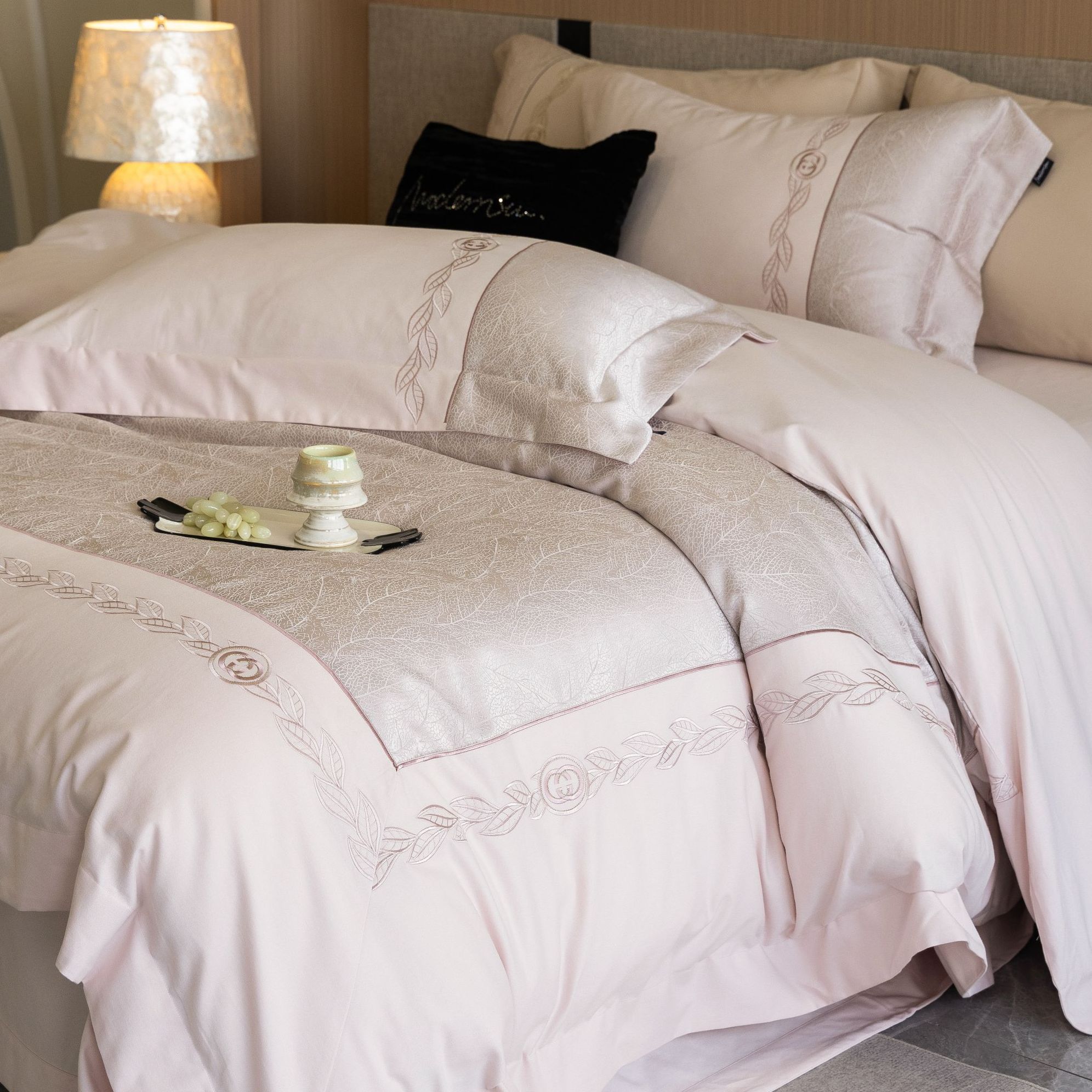 缙铂【秘境】高端轻奢秋冬季全棉工艺磨毛款四件套床上用品