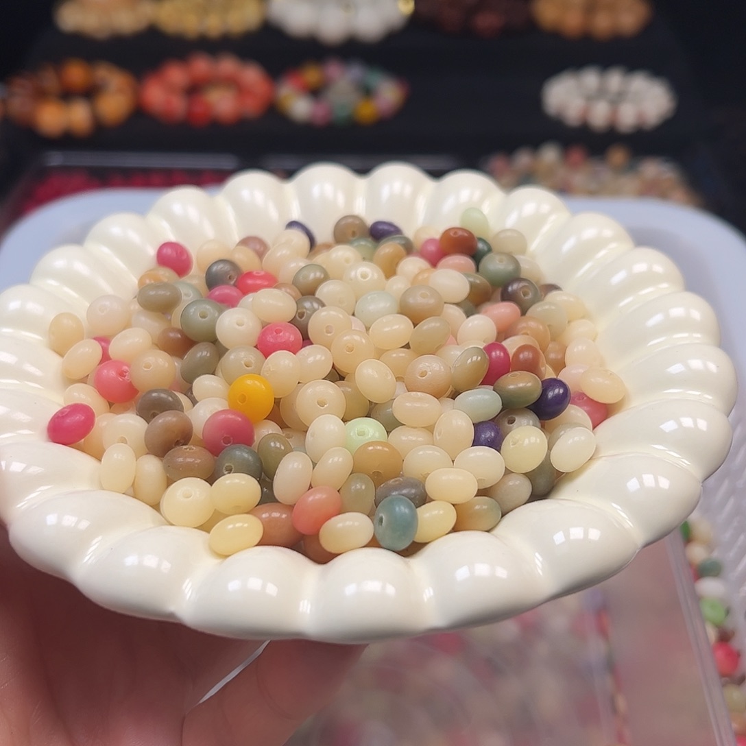 菩提根/象牙果手串瑕疵9敦煌多宝算盘500颗卡牌➕500颗