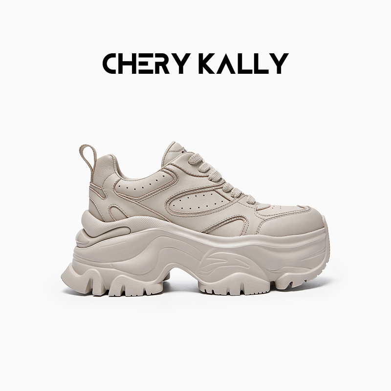 CHERY KALLY厚底透气老爹鞋时尚休闲鞋女鞋增高运动鞋963LD5663