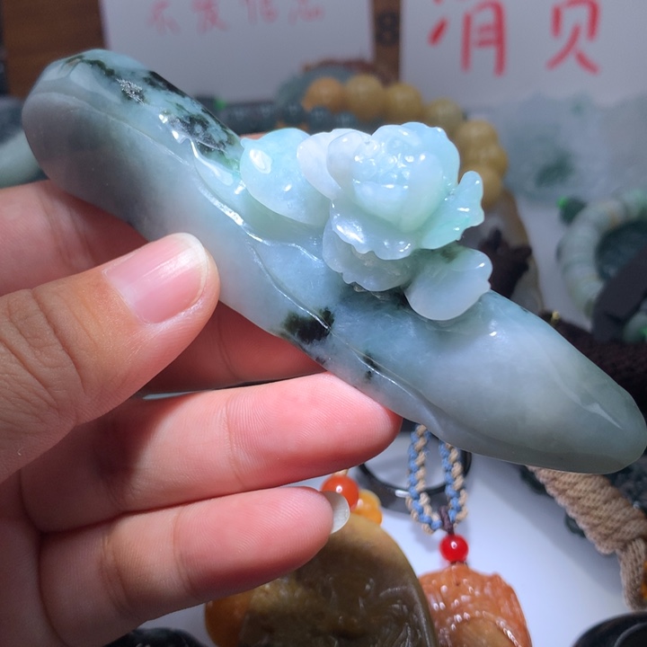 翡翠颈饰未镶嵌保真天然A货翡翠