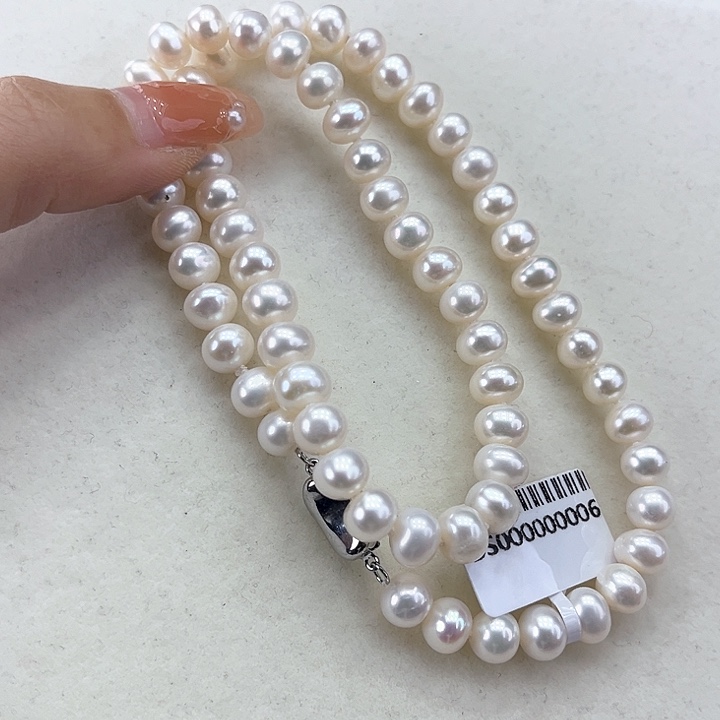 淡水珍珠颈饰未镶嵌7-8炫彩