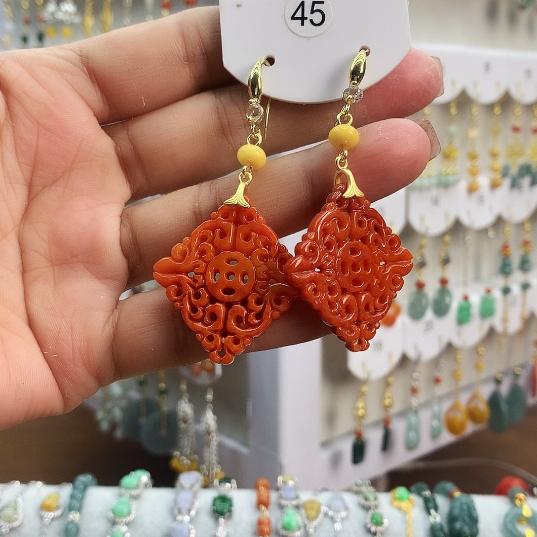 翡翠未镶嵌耳饰翡翠未镶嵌耳勾福利