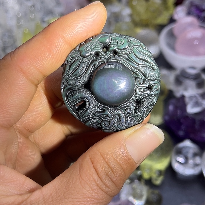 水晶摆件未镶嵌吊坠