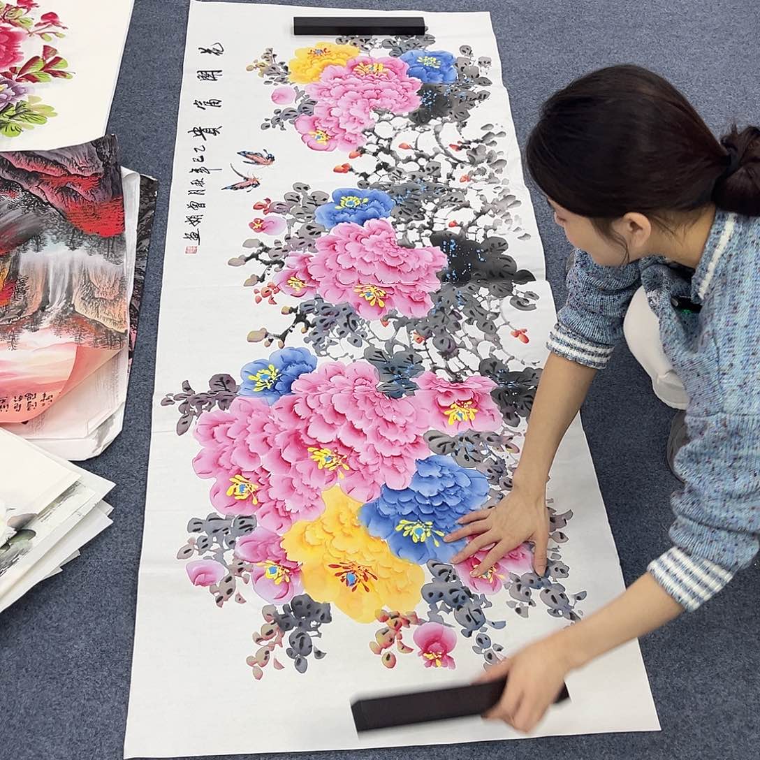 国画作品全场放漏