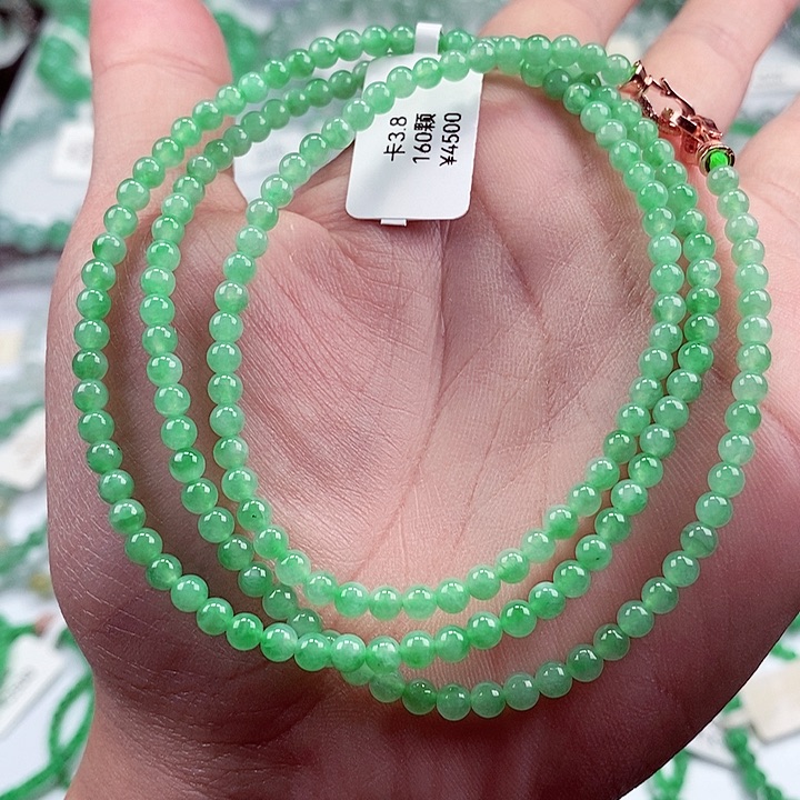 未镶嵌翡翠手链卡3.8