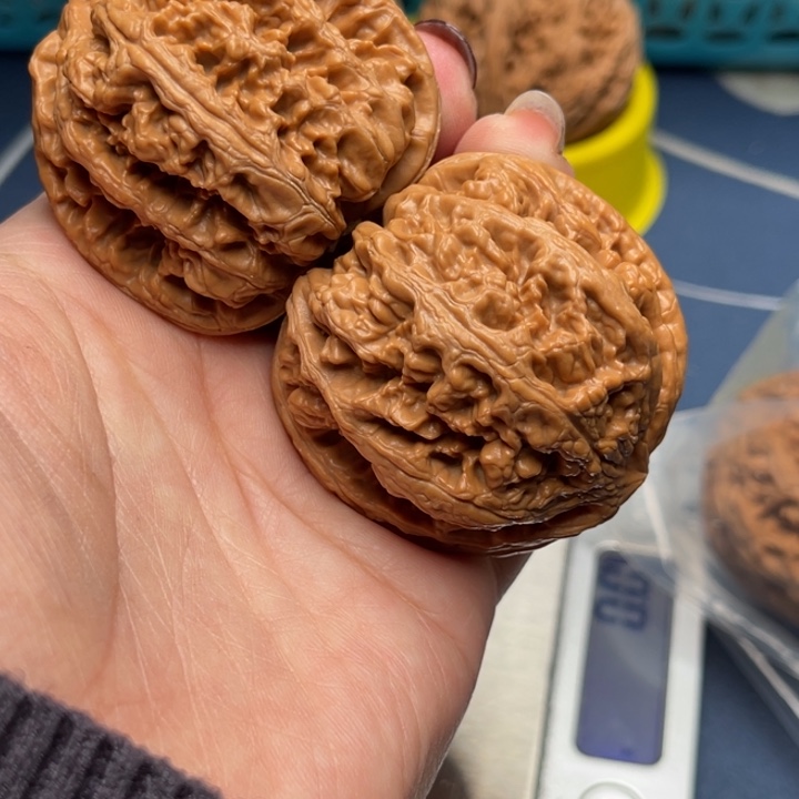 文玩核桃把件粗筋46