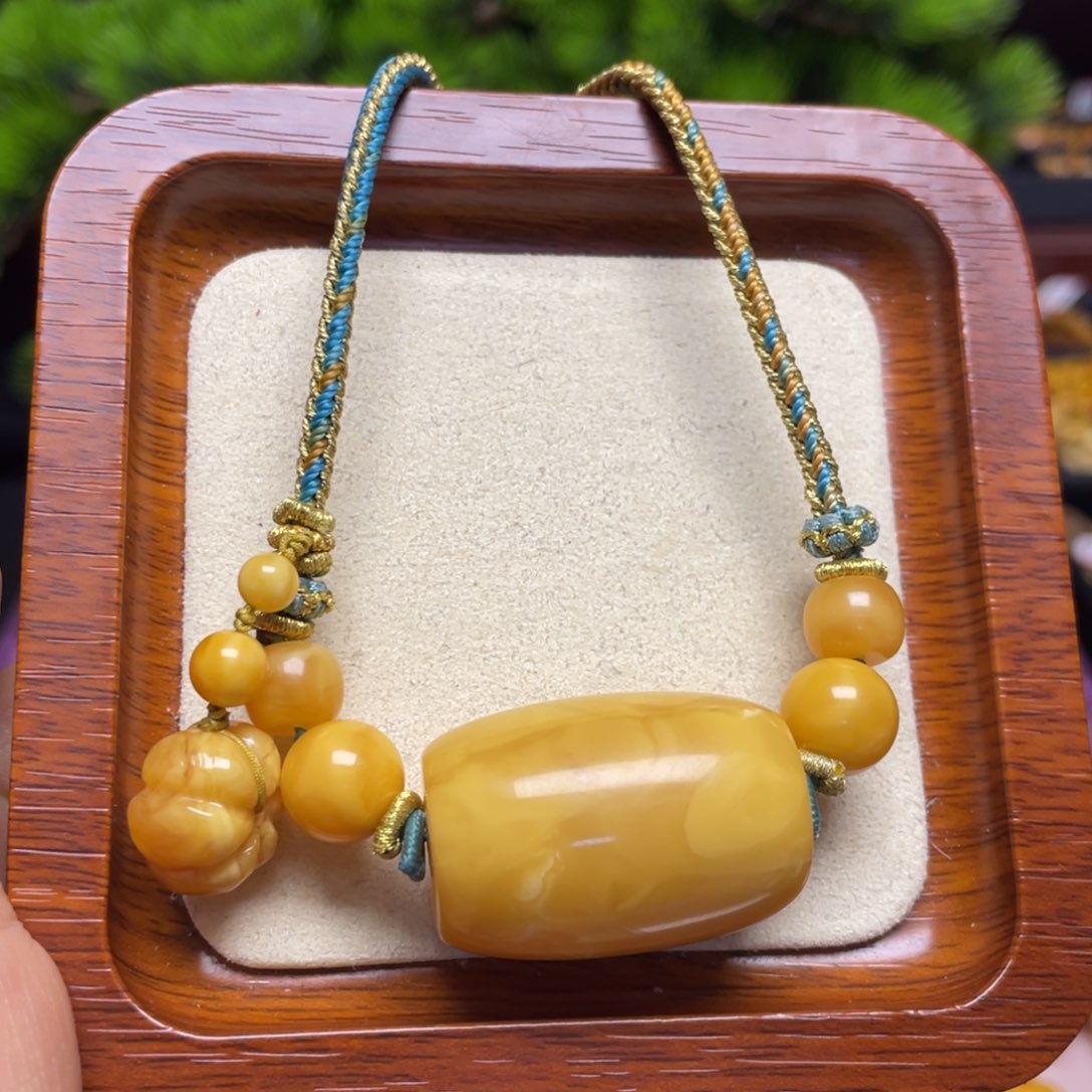 蜜蜡颈饰未镶嵌项链