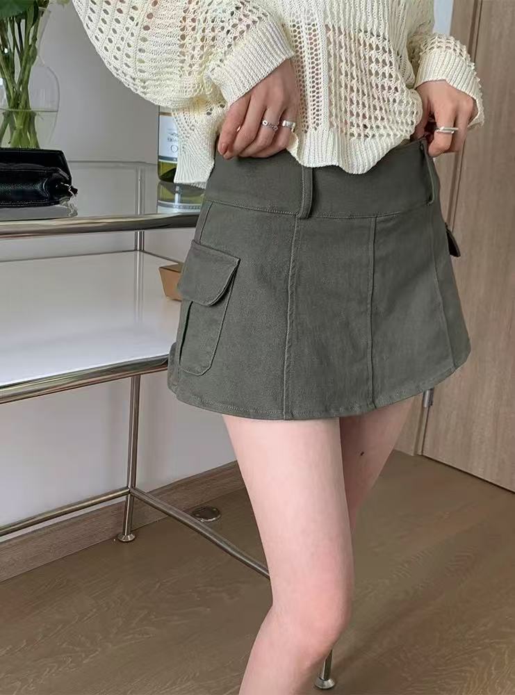 少量工装裙 弹力款