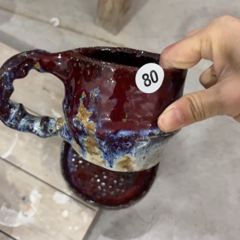 盘熠樹日式个手捏餐具茶具