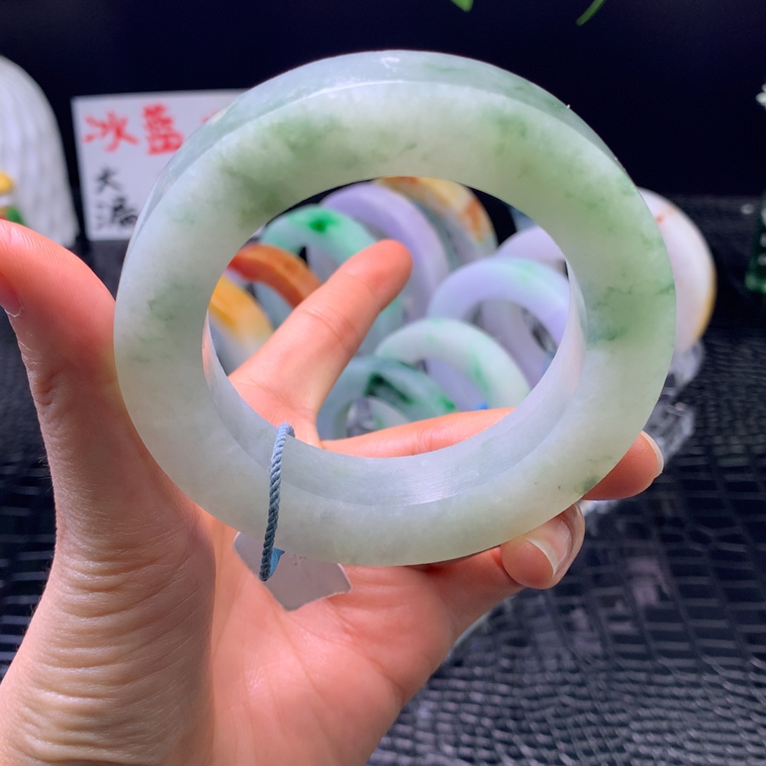 定制翡翠未镶嵌手镯57-69