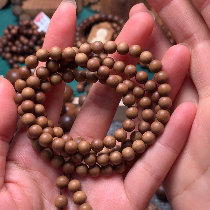 檀香木手串/手链古*老山檀香0.6多