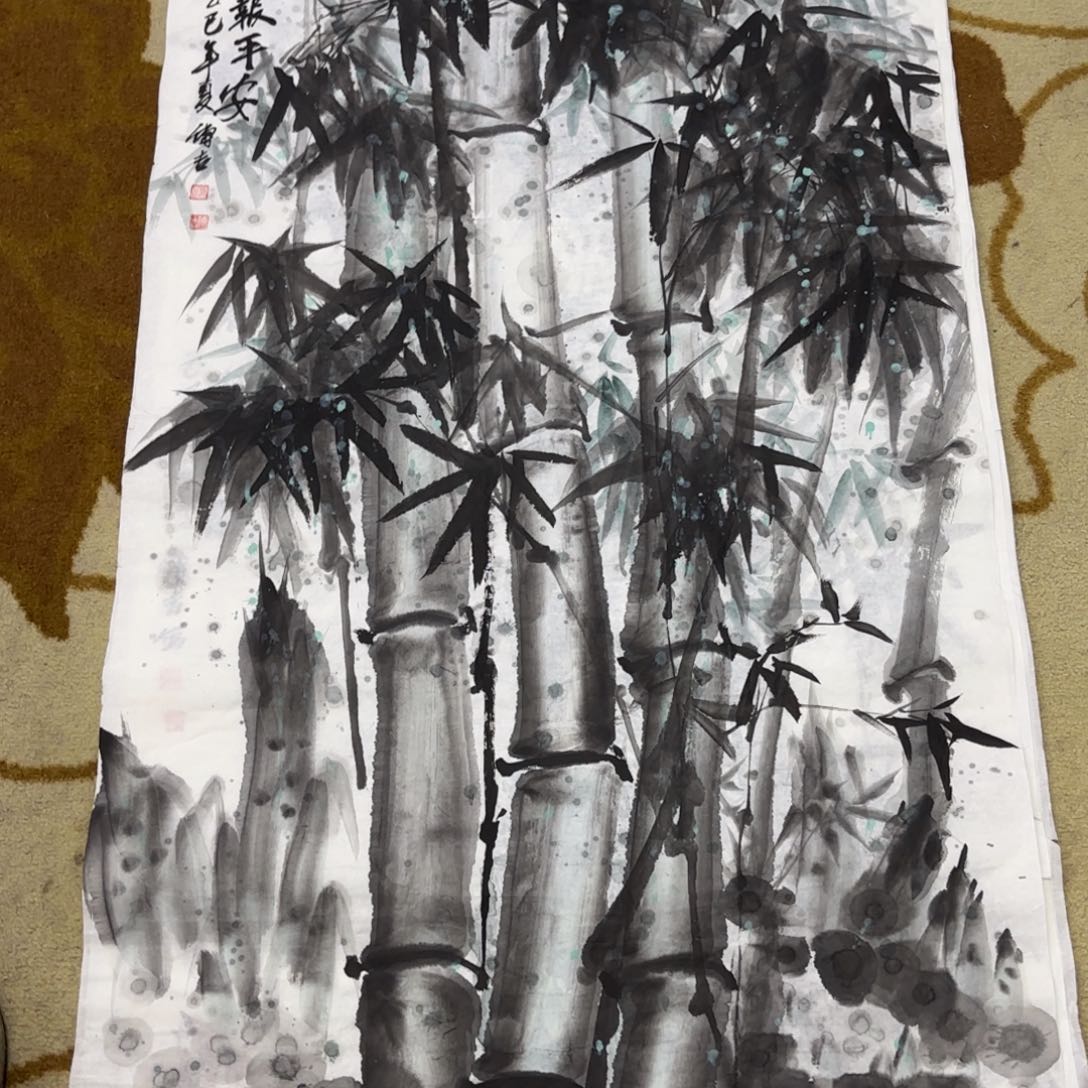 国画顾传吉四尺花鸟艺