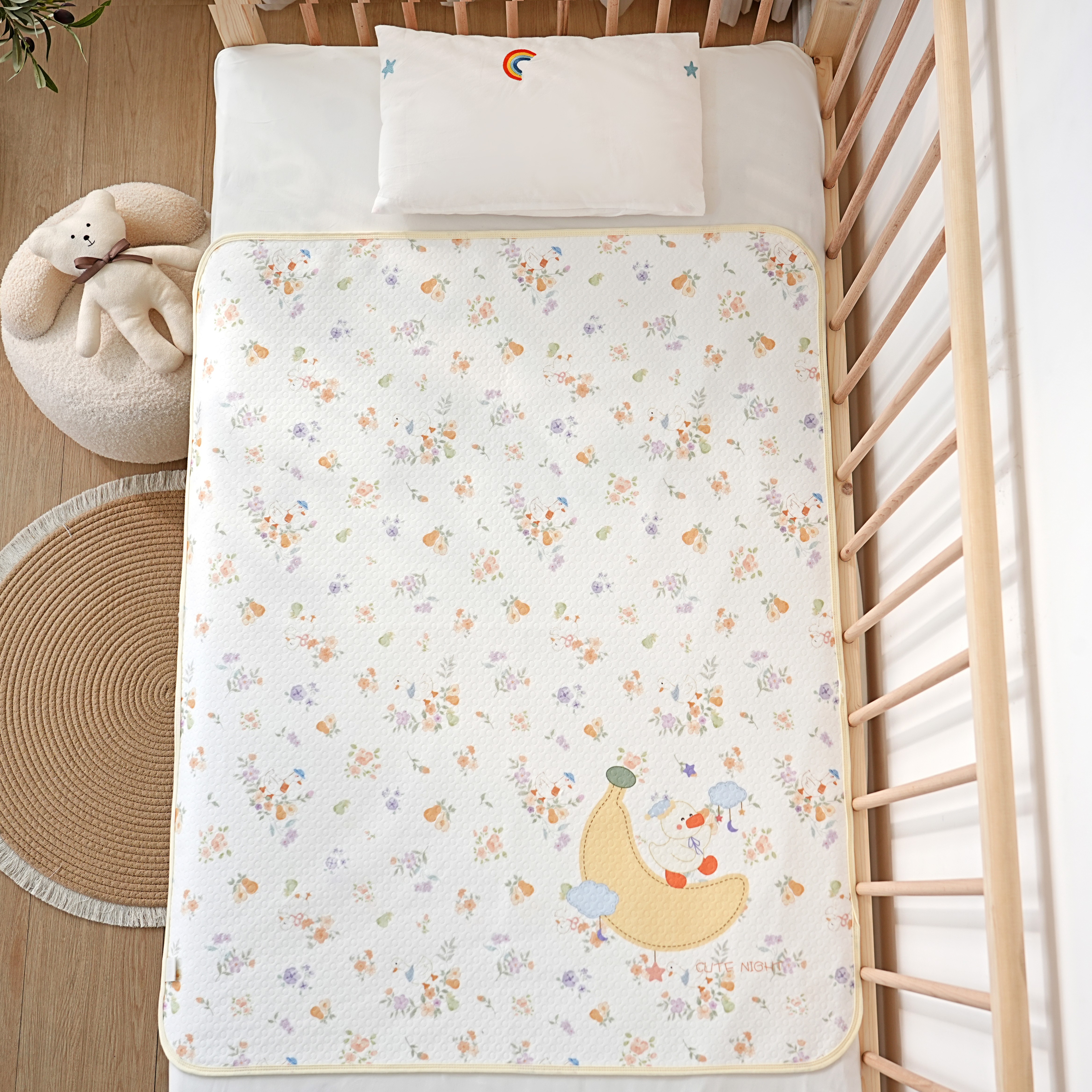 婴儿纯棉隔尿垫防水大尺寸防漏床单月经姨妈垫四季可用缩率8%左右