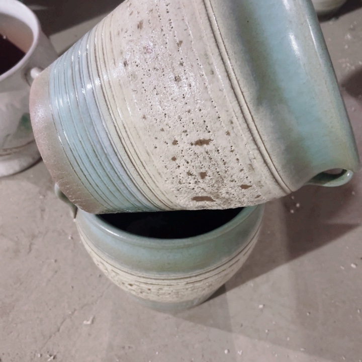 紫砂口径18高度21两只