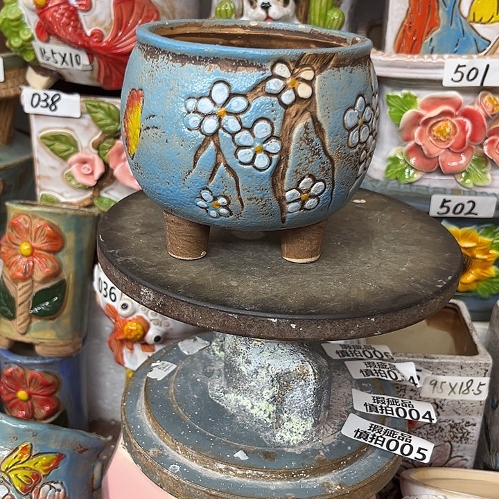 粗陶材质多肉花盆