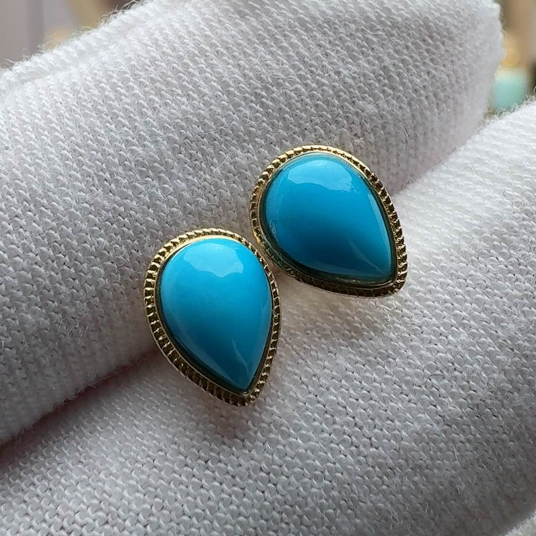 绿松石配饰18K金镶嵌