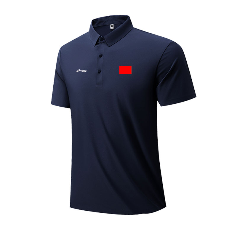 李N宁国旗速干POLO衫夏季男女短袖定制运动套装团队服教练服团购