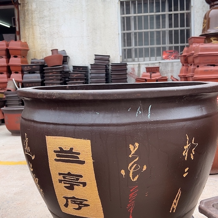 紫砂花盆，透气花盆