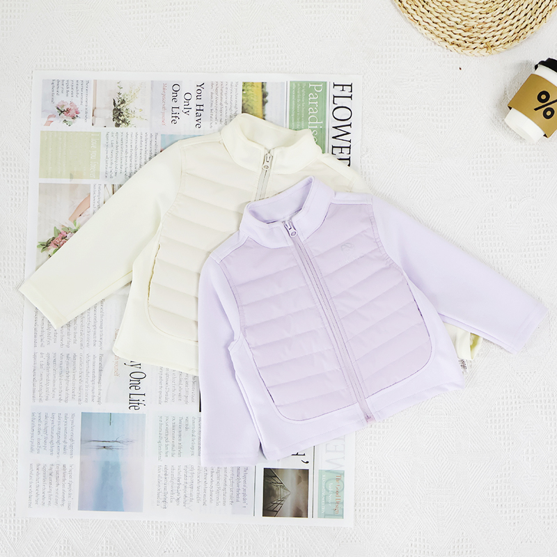 【】H25229儿童新品2025冬季简约时髦羽绒服百搭女宝