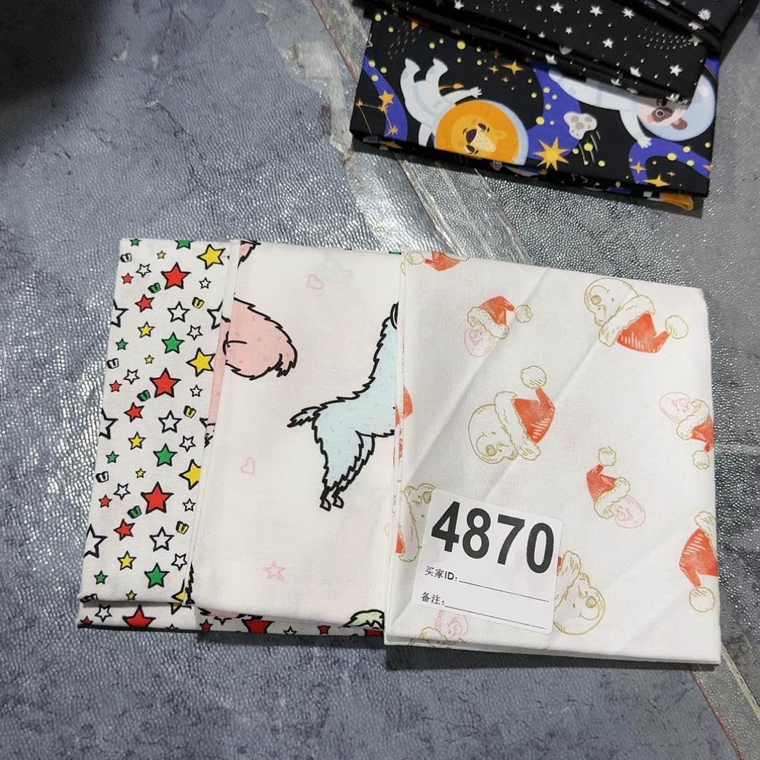 纯棉原单品牌小布块3片出45 x 53厘米