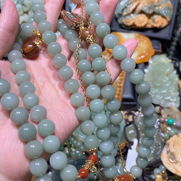 岫玉毛衣链未镶嵌