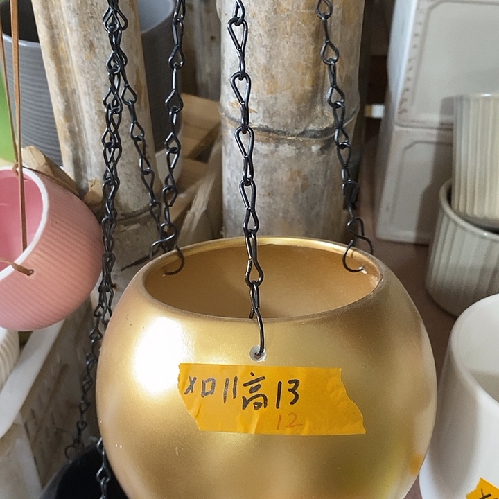 摆件陶陶盆有孔 瑕疵针孔漏釉介意勿拍外口 11外高13